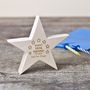 Personalised Wooden Birthday Hanging Star Decoration, thumbnail 2 of 2