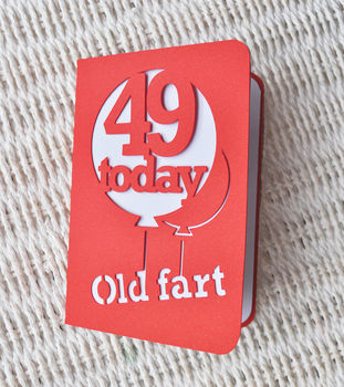 Age Balloon Papercut Card, 5 of 12