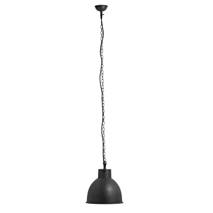 Simple Industrial Hanging Lamp In Black By Out There Interiors