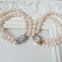 Vintage Inspired Pearl Bracelet, Silver Or Gold Plated, thumbnail 4 of 9