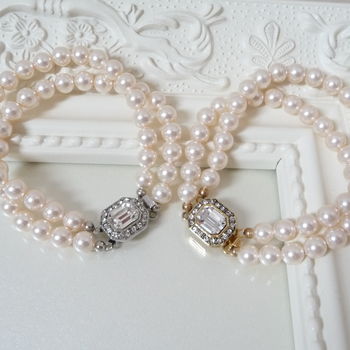 Vintage Inspired Pearl Bracelet, Silver Or Gold Plated, 4 of 9