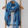 Personalised Grey Swallow Scarf, thumbnail 4 of 4