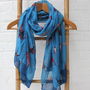Personalised Grey Swallow Scarf, thumbnail 3 of 4