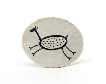Cave Art Sterling Silver Brooch, 2 of 5