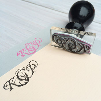 personalised monogram stamp by stomp stamps | notonthehighstreet.com