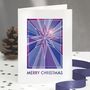 Geometric Star Christmas Card Single Or Pack, thumbnail 1 of 3