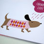 12 Personalised Pink Rainy Day Dog Thank You Cards, thumbnail 3 of 4