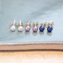 Freshwater Mini Pearl And Silver Earrings, thumbnail 3 of 5