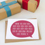 12 Personalised Christmas 'Thankyou Very Much' Cards, thumbnail 1 of 3