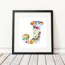 letter j print by louise tate illustration | notonthehighstreet.com