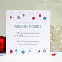 Personalised Baubles And Bubbles Christmas Invitations, thumbnail 2 of 4