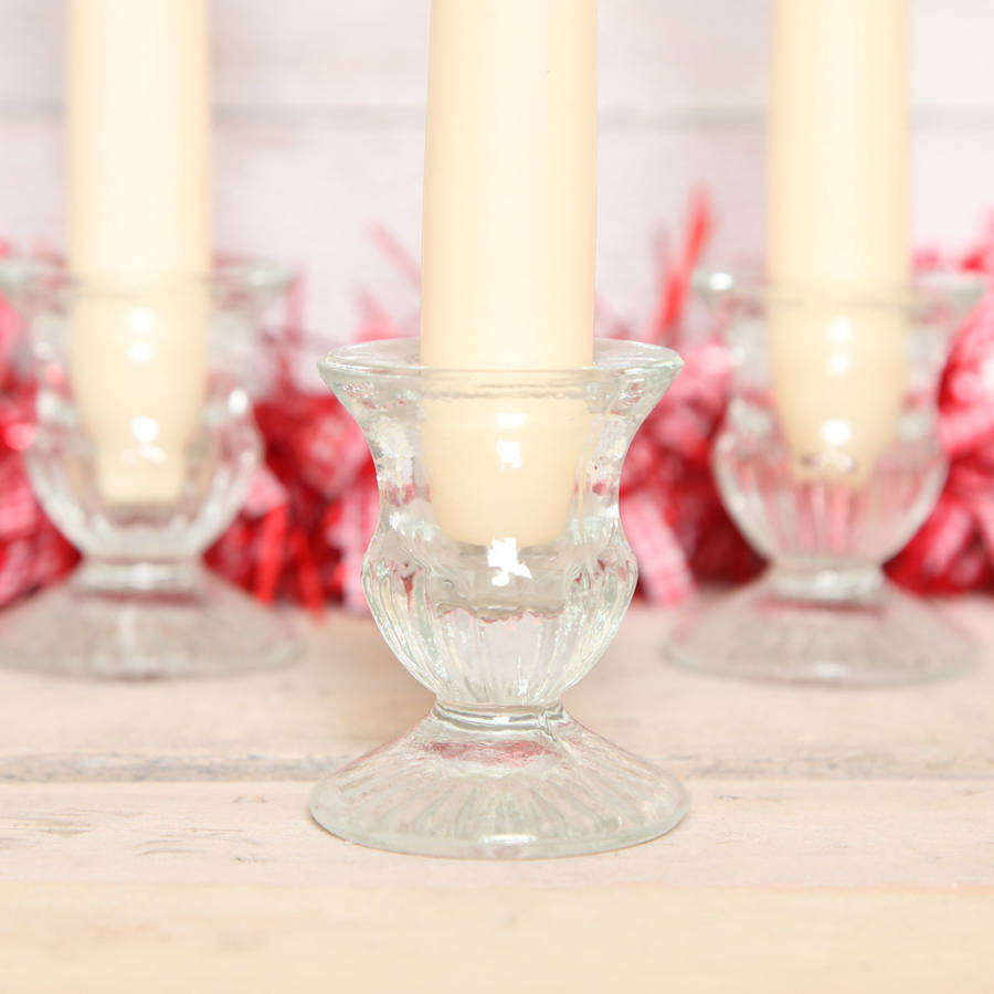 Small Glass Candle Holder By Red Berry Apple
