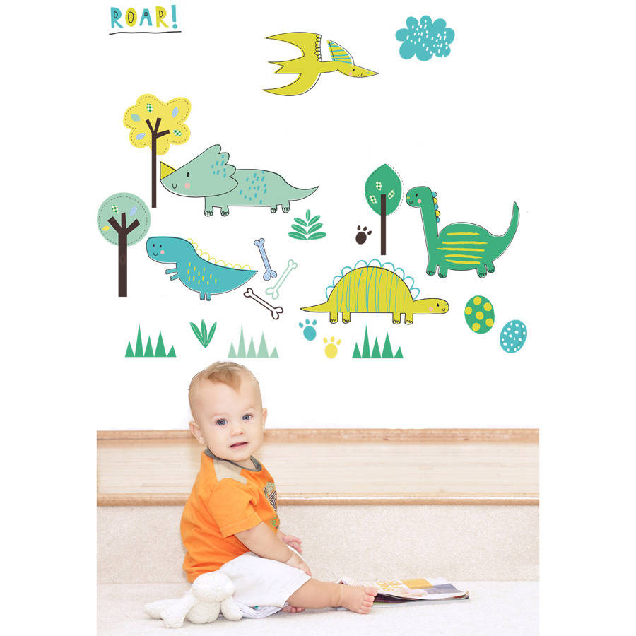 Littlesaurus Dinosaur Wall Stickers By Littleprints