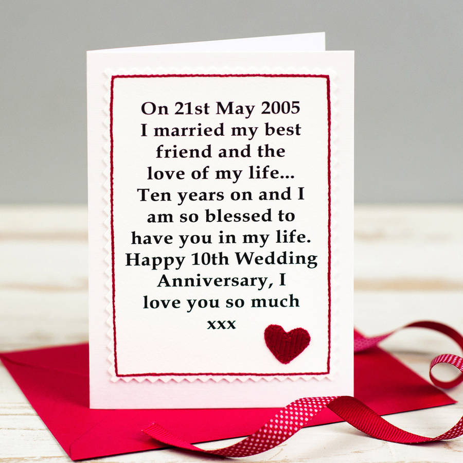 personalised wedding anniversary card by jenny arnott cards & gifts ...