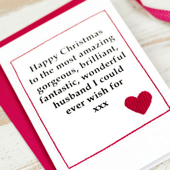 Christmas Card For Husband Or Boyfriend, 2 of 4