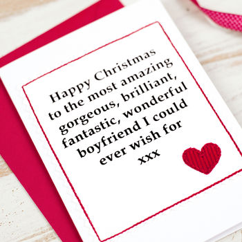 Christmas Card For Husband Or Boyfriend, 4 of 4