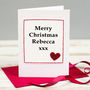 Personalised Christmas Card For Wife Or Girlfriend, thumbnail 1 of 2