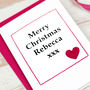 Personalised Christmas Card For Wife Or Girlfriend, thumbnail 2 of 2