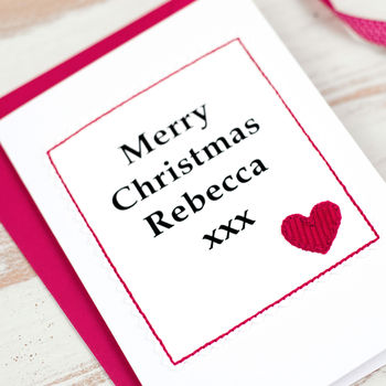 Personalised Christmas Card For Wife Or Girlfriend, 2 of 2