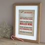 Couple's Perfect Christmas, Personalised Print, thumbnail 1 of 4