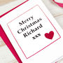 Personalised Christmas Card For Husband Or Boyfriend, thumbnail 2 of 2