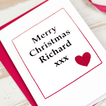 Personalised Christmas Card For Husband Or Boyfriend, 2 of 2