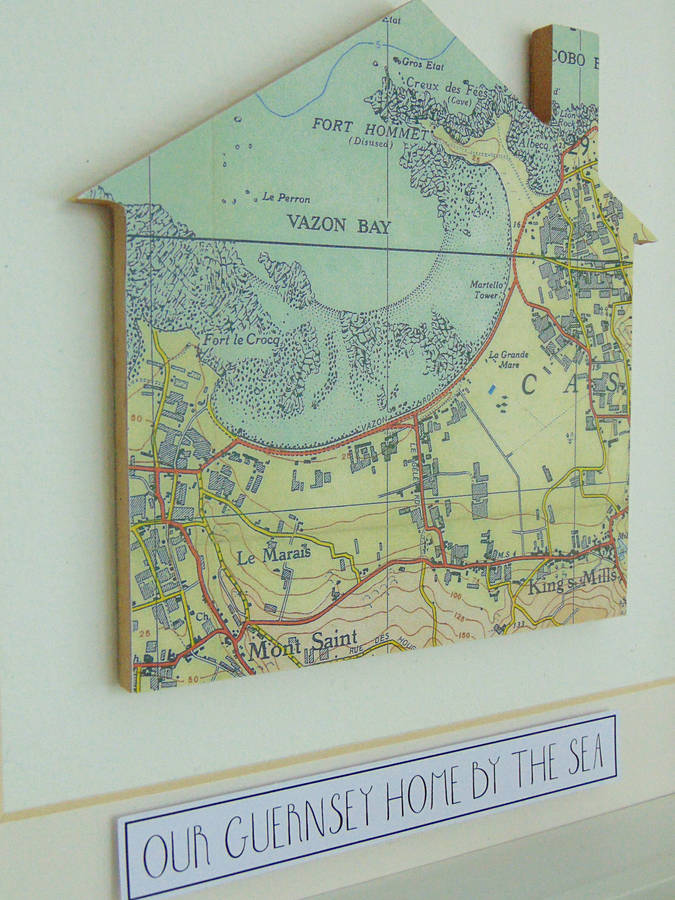 personalised home map picture by little bird designs ...