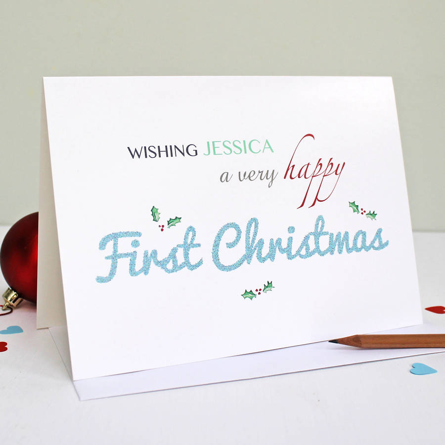 Luxury 70 Baby First Christmas Card Messages