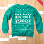 Personalised Fair Isle Christmas Sweatshirt, thumbnail 1 of 4