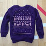 Personalised Fair Isle Christmas Sweatshirt, thumbnail 3 of 4