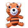 Knitted Cotton Tiger With The Rattle Inside, thumbnail 1 of 3