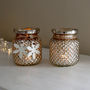Glass Votive With Snowflake Decorations, thumbnail 2 of 2