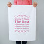 Personalised You're The Best Tea Towel, thumbnail 1 of 5