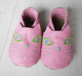 Personalised Cat Baby Shoes, 6 of 9