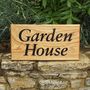 Personalised Oak House Sign, thumbnail 1 of 11