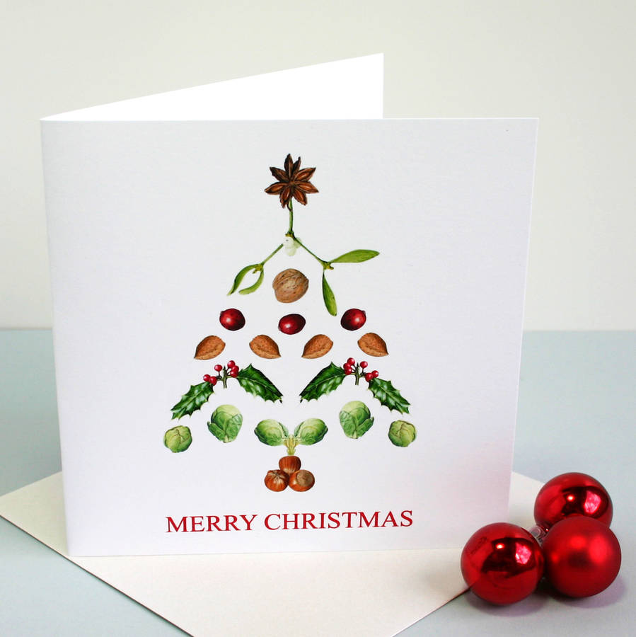 Christmas Tree Christmas Card By The Botanical Concept