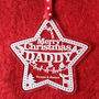Personalised Star Christmas Decoration, thumbnail 4 of 5