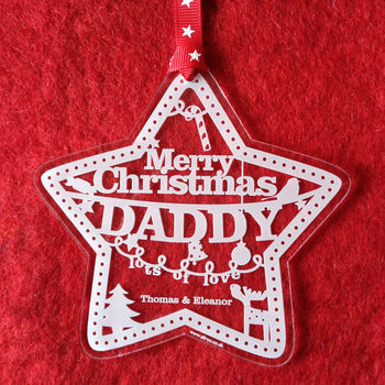 Personalised Star Christmas Decoration, 4 of 5