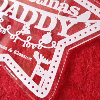 Personalised Star Christmas Decoration, 5 of 5