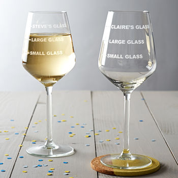 Personalised Drinks Measure Wine Glass, 11 of 12