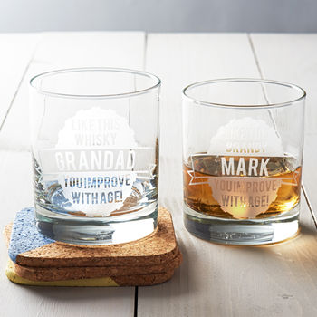 Personalised Emblem Birthday Whisky Glass, 3 of 6