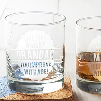 Personalised Emblem Birthday Whisky Glass, 4 of 6