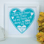 Personalised Father Of The Bride Framed Print, thumbnail 2 of 5