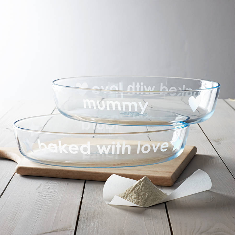 Personalised 'Baked With Love' Pyrex Dish, 1 of 3