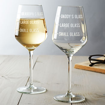 Personalised Dad's Measure Wine Glass, 3 of 6