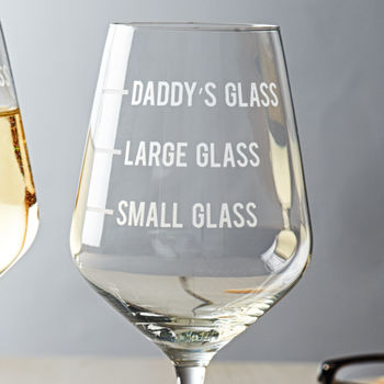 Personalised Dad's Measure Wine Glass, 4 of 6
