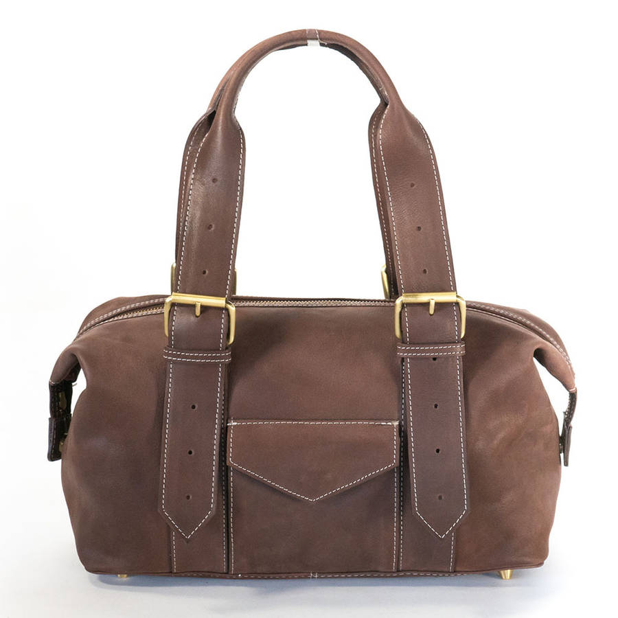 Tan Leather Shoulder Bag By Betty & Betts