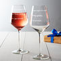Personalised 'Just Right For Mum' Wine Glass, thumbnail 3 of 4