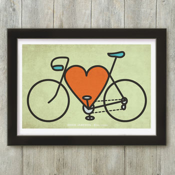 Personalised Bike Lover Cycling Print, 6 of 6