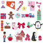 Personalised Advent Calendar Sleigh Wall Stickers, thumbnail 5 of 6